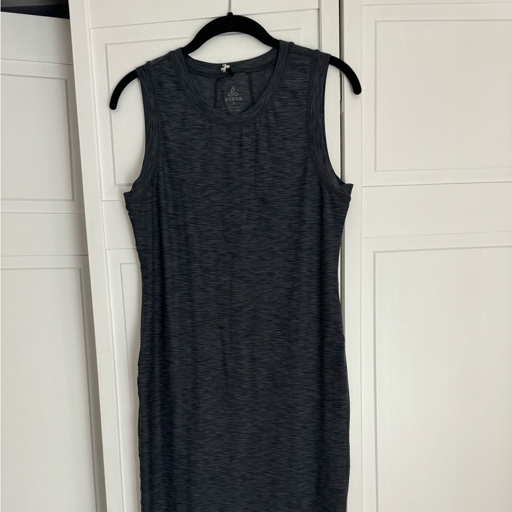Prana tank dress gray, Medium midi dress. Lots of stretch. - Picture 2 of 3